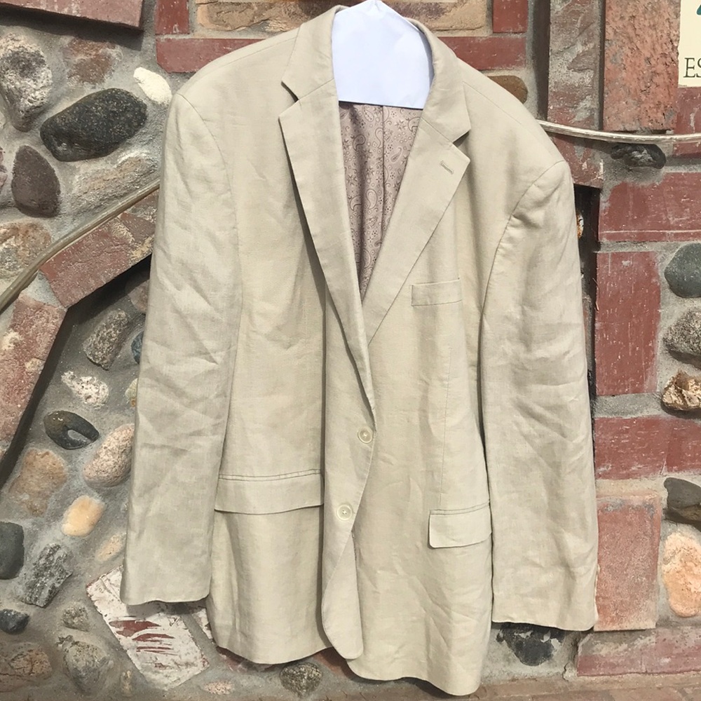 Ralph Lauren men’s XL linen blazer light khaki
